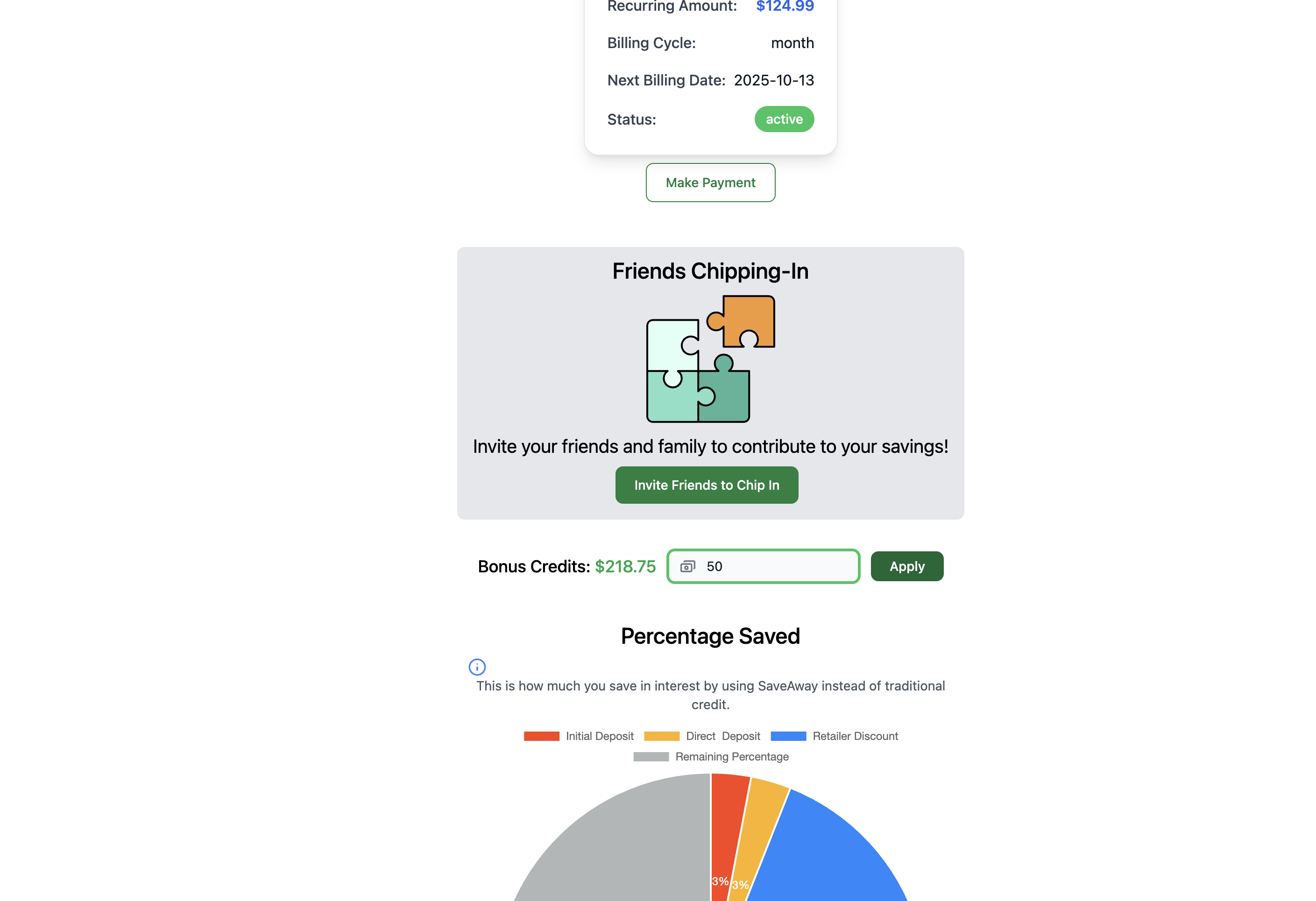 Apply Credit to Plan